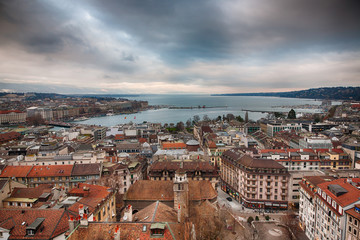 Blick über Genf, Schweiz