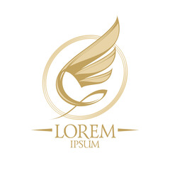 Fototapeta premium Wing logo template.