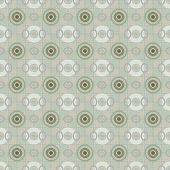 Seamless chess pattern of circles and rings