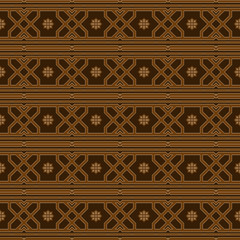 Luxurious seamless pattern in oriental style