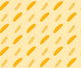 bread and wheat pattern
