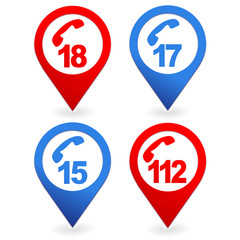 numéro urgence pompier samu police france géolocalisation