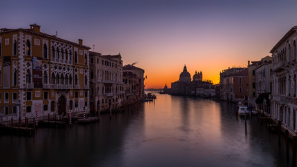 Fototapeta na wymiar Sunrise over the Grand Canal, Venice