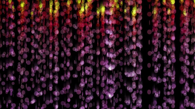 curtain circles abstract 4k