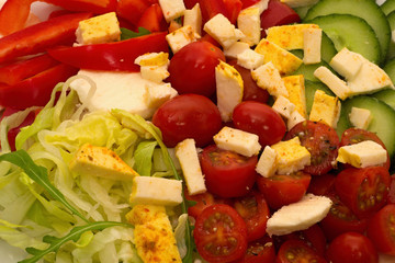 Healthy vegetable salad