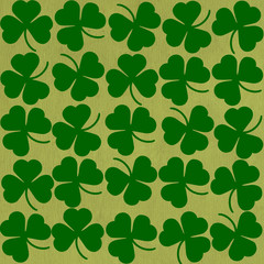 Obraz premium St. Patrick's day background in green colors. Seamless pattern