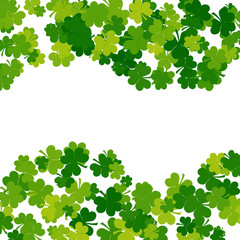 St. Patrick's day background in green colors with place for text