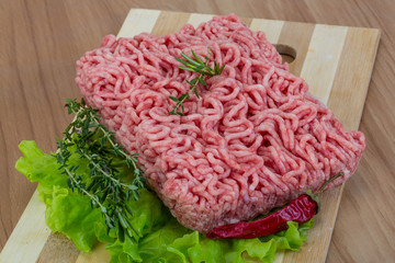 Raw minced meat