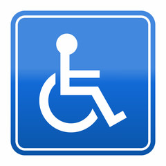 Handicap or wheelchair person icon