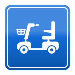 Fototapeta premium Mobility scooter icon