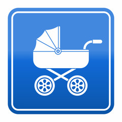 Fototapeta na wymiar Baby carriage icon