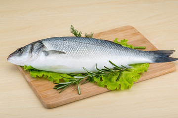 Raw seabass