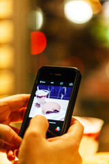 woman taking a photo