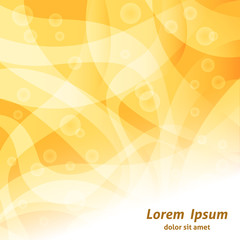 Orange abstract wave background