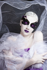 portrait of a girl with creative make-up