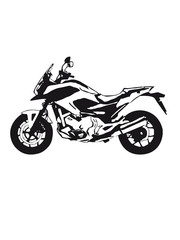 Obraz premium motocykl okrągły