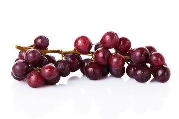 red grape isolated on white