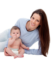 Beautiful mother with her baby