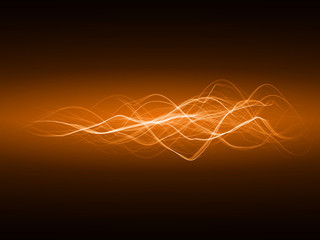 smooth energy waves (orange colored, wide waves version)