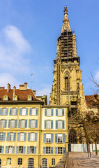 Obraz premium Belfry of the Bern Cathedral - Switzerland