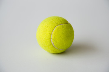 Tennis ball isolated on white background