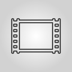 The film icon. Film symbol. Flat