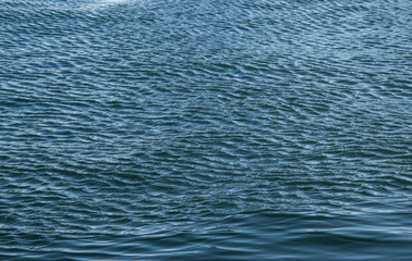 Sea background. Selective focus on center of image.