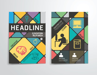 Vector brochure, flyer, magazine cover booklet poster design.