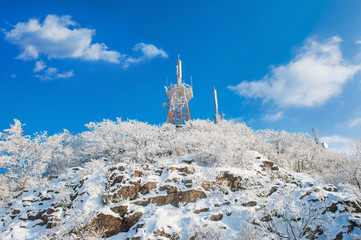 Landscape in winter,Guemosan in korea