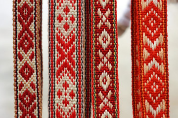Белорусские традиционные пояса с орнаментом