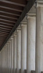 Colonnade upstairs in the ancient agora