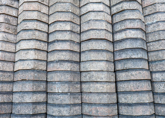 stack concrete blocks and bricks for construction of tile