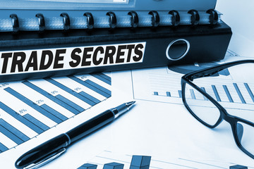 trade secrets label on folder