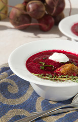 Beetroot cream soup