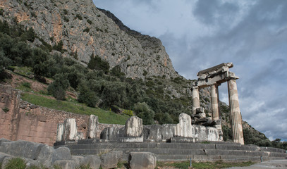 Sacred Temple of Athena in Delph