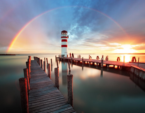 Lighthouse at Lake Neusiedl - Austria