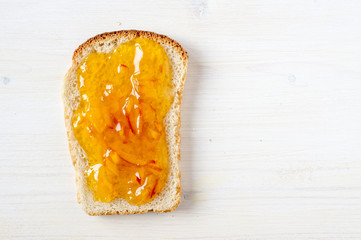 Toast with orange marmalade