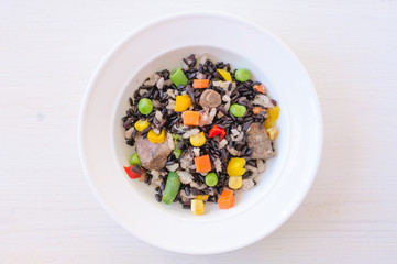 Risotto with wild rice