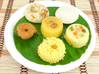 South Indian Vegetarian Breakfast
