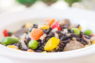 Risotto with wild rice