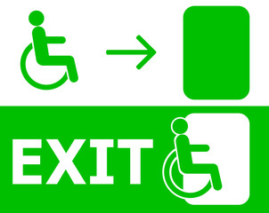 Wheelchair emergency exit
