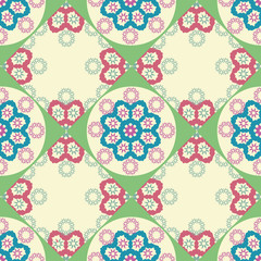 vintage style Seamless abstract geometric  background