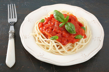 pasta spaghetti al pomodoro