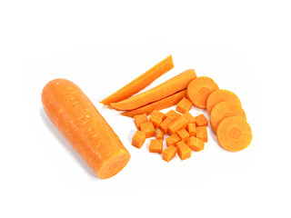 Carrot vegetable isolated on white background