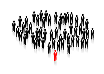 Naklejka premium business people group