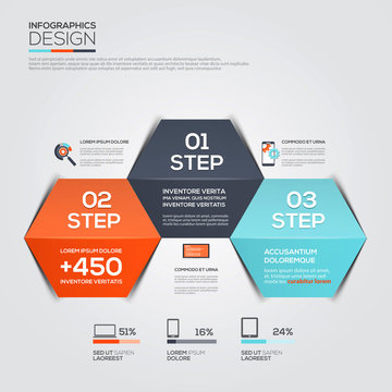 Modern Design Minimal infographic template
