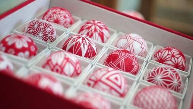 Colorful Temari balls