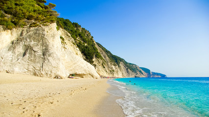 Obraz premium Egremni Beach, Lefkada Island, Ionion Sea, Greece