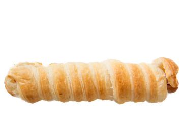 Smoke sausage in the roll bun