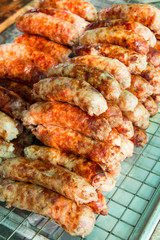 Thai sausage containing pork and rice.